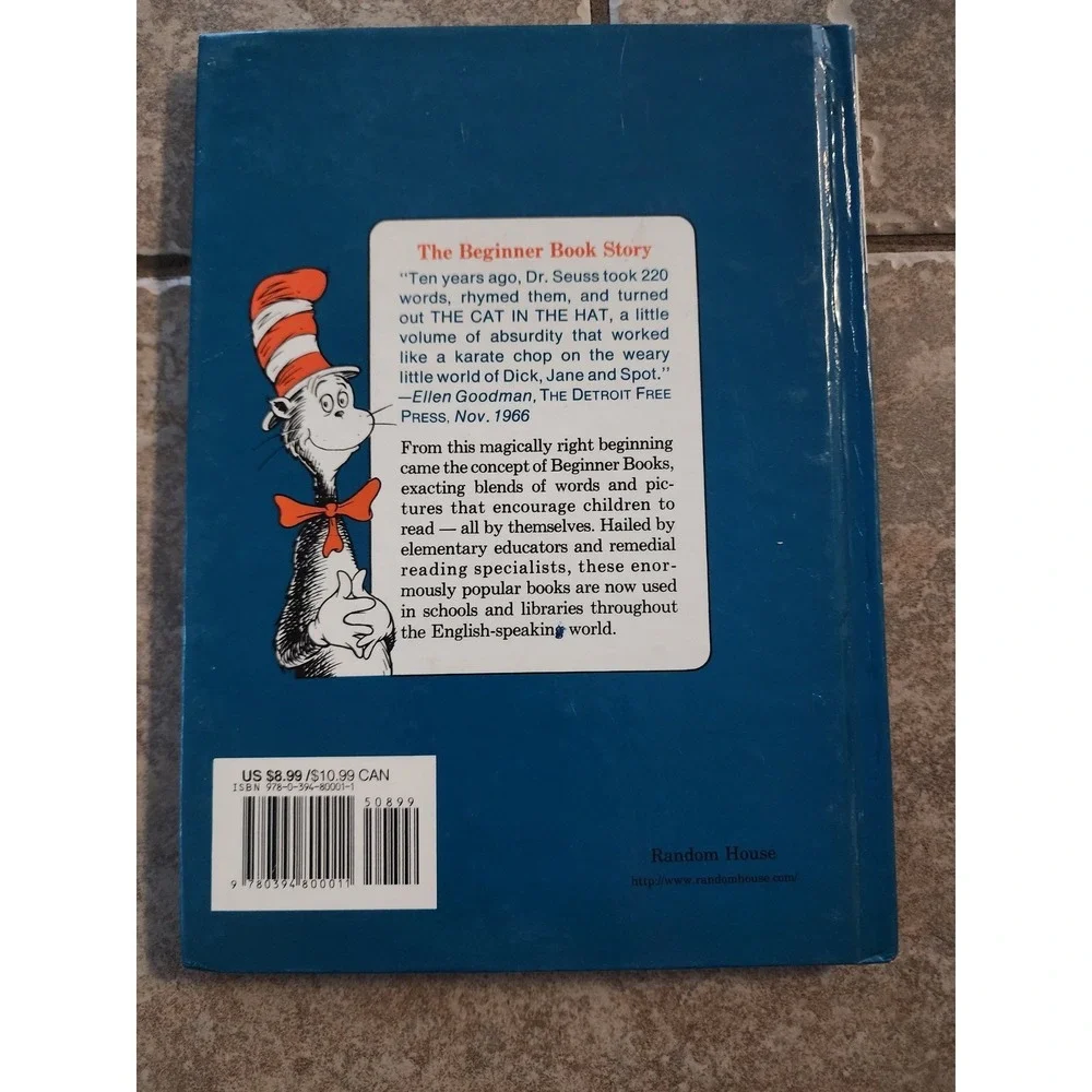 The Cat in the Hat by Dr. Seuss Hardcover Beginner Book 1957 ISBN 9780394800011